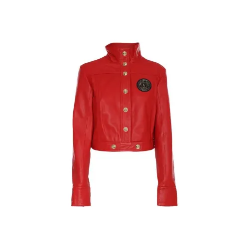 VERSACE JEANS COUTURE SS23 Кожа Куртка Женская