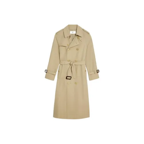 CELINE Тренчкот Женский Хаки