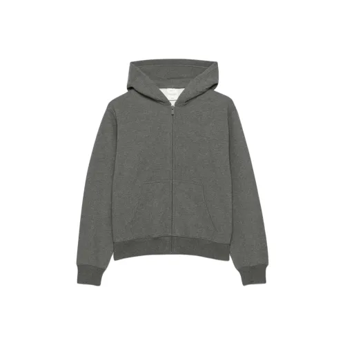 ARITZIA Sweatfleece Cozy Флис Perfect Zip Толстовка Толстовка Женские Heather Charcoal Фиби Женнан Charcoal