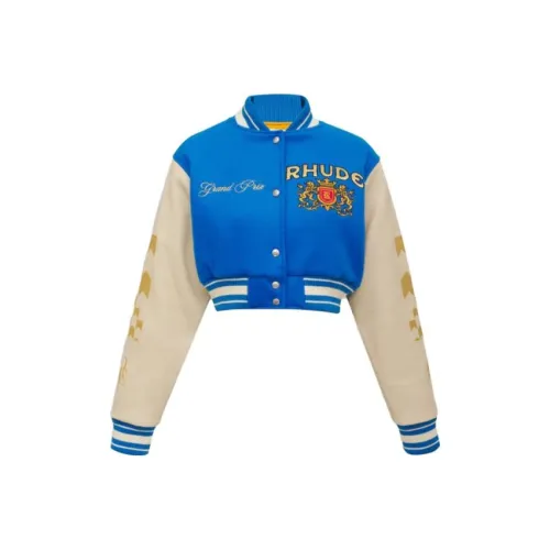 Rhude Многоцветное Женское Короткое Пальто
