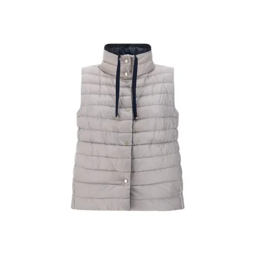 HERNO Двусторонний без рукавов куртка из нейлона ULTRALIGHT жилет женский серый