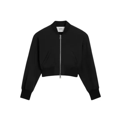 AMIPARIS Cropped Coat Women's Black