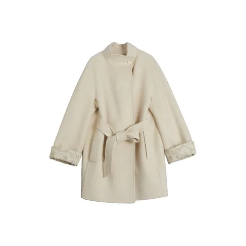 Elle Бежево-желтый Женское Пальто