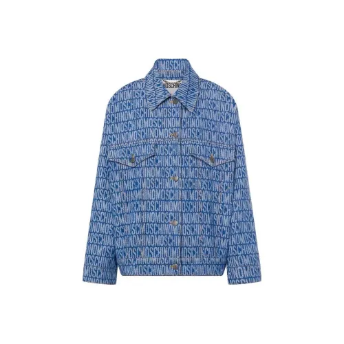 MOSCHINO Синие Женские Джинсовые Куртки
