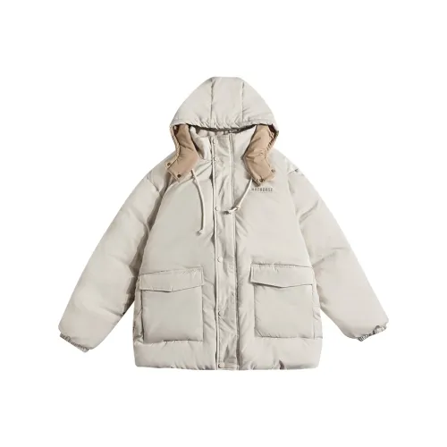 HOT HORSE Пуховая куртка Женская Вязаная Кокосовое молоко Белый