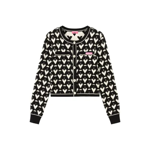 CHUU Черное Женское Короткое Пальто