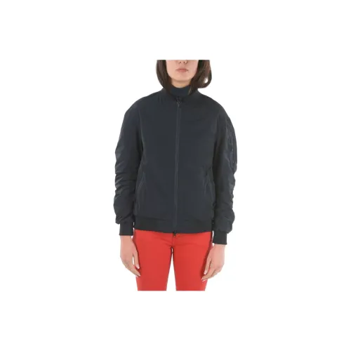 WOOLRICH Темно-синий Женское короткое пальто