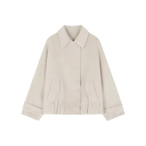 IHIMI Экрю Женское Пальто