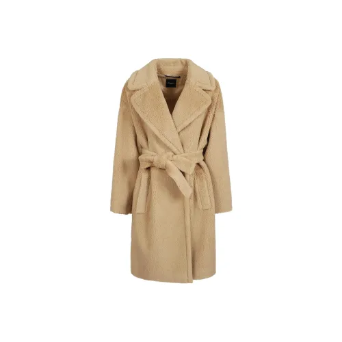 WEEKEND MaxMara Бежевое Женское Пальто