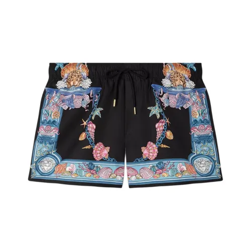 VERSACE Пляжные шорты Мужские Черные