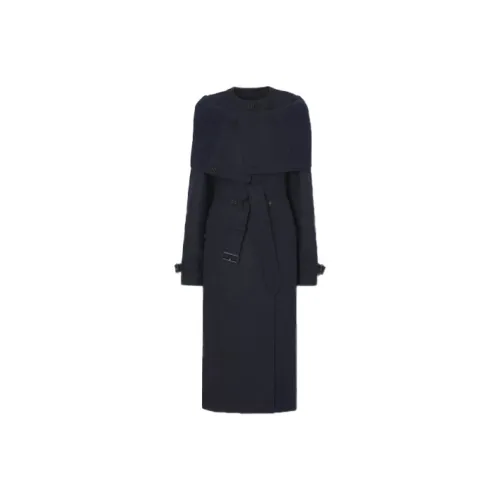 Burberry Тренчкот Женский Морской Синий