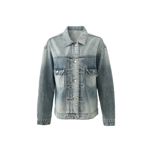 YALIDA Denim Jacket Women's Blue