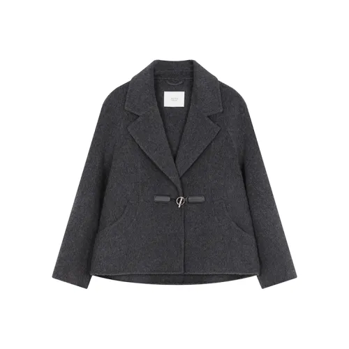 Mo Han Yi Mei Пальто Женское Угольно-Серый