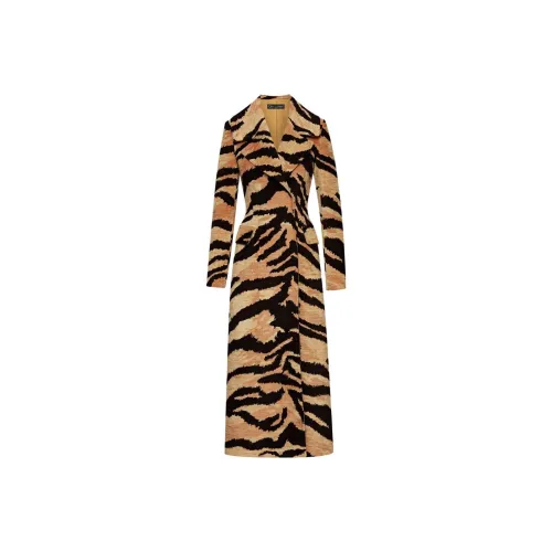 OSCAR DE LA RENTA FW23 Тренчкот Женские Многоцветный