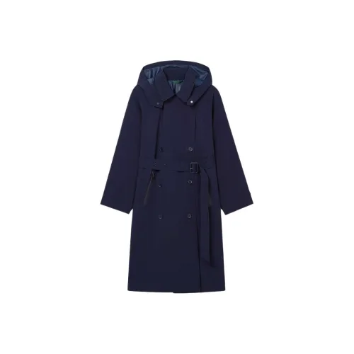 LACOSTE Collaboration FW23 Тренчкот Женский Темно-синий