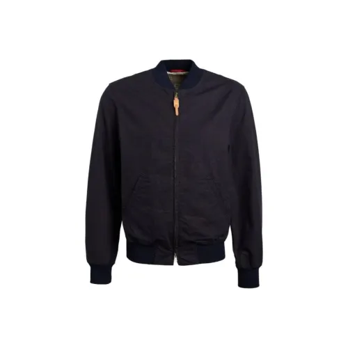 MANIFATTURA CECCARELLI SS25 Bomber Куртка Куртки Пальто Мужской Морской синий