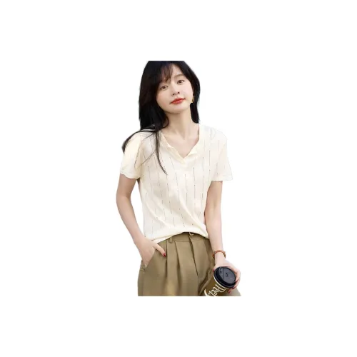 Mo Han Yi Mei Кукуруза Абрикос Женские Трикотаж