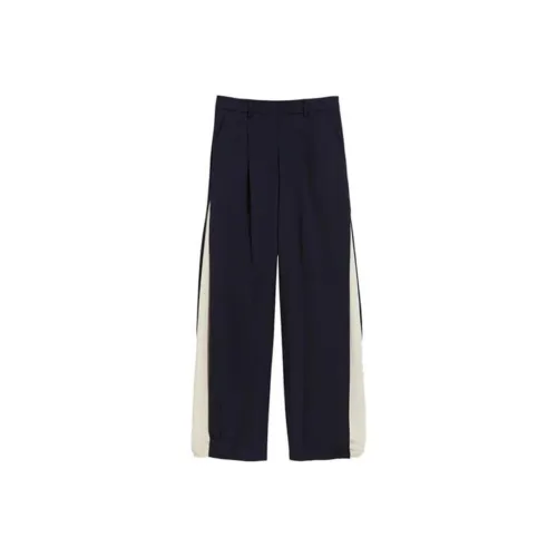 WEEKEND MaxMara Темно-синие Женские Повседневные Брюки