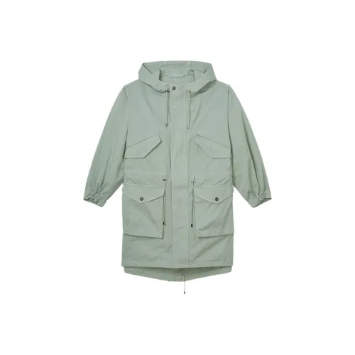CLUB MONACO Тренчкот Женский Светло-Зеленый