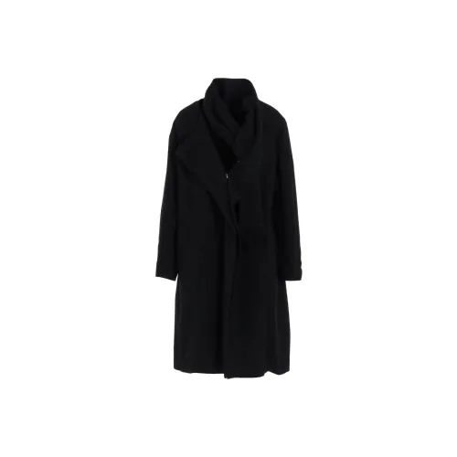 Yohji Yamamoto Черное Женское Пальто