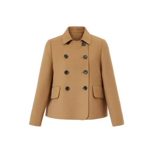 Carven Женское пальто каштанового цвета