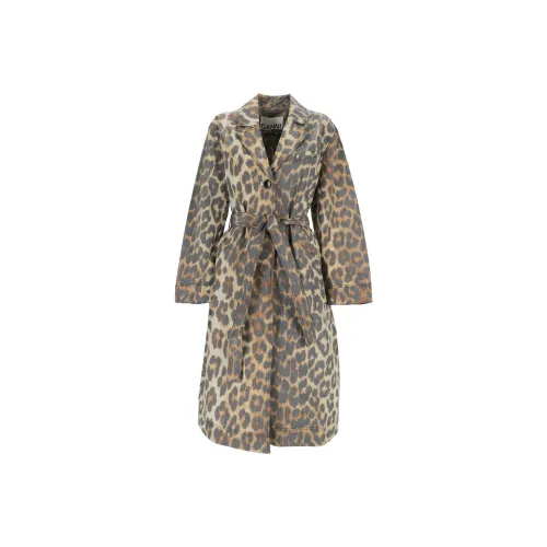 GANNI Желтое Женское Пальто