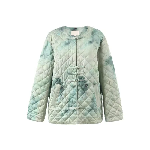 Read Twelve Хлопковый пуховик Женский Европейский Бирюзовый