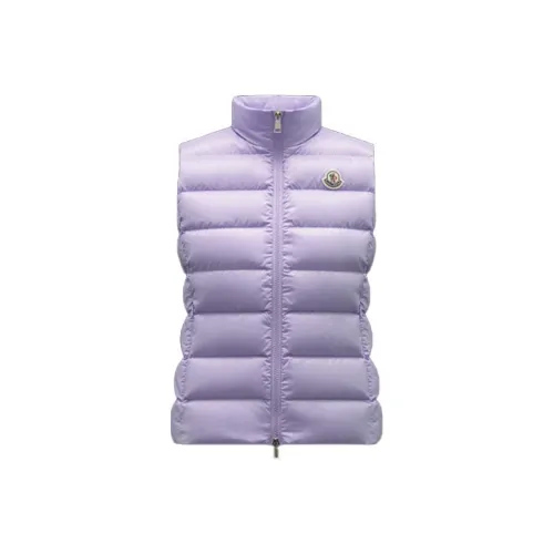 Moncler Ghany Series Lavender Purple Women's Down Vest Монклер Ghany Series Лаванда Фиолетовый Женская Пуховая жилет