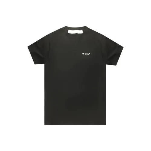 Off Белый Черный Мужские T-рубашки