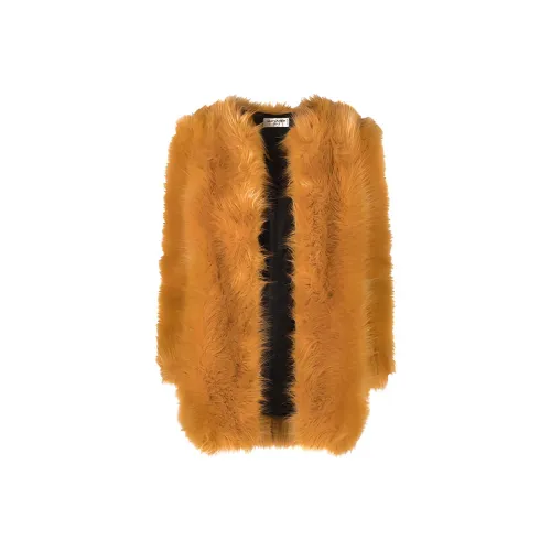 SAINT LAURENT FW21 Мех Женский Оранжевый