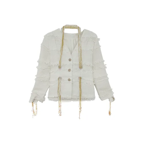 Icicofficial Укороченная куртка женские абрикосового цвета