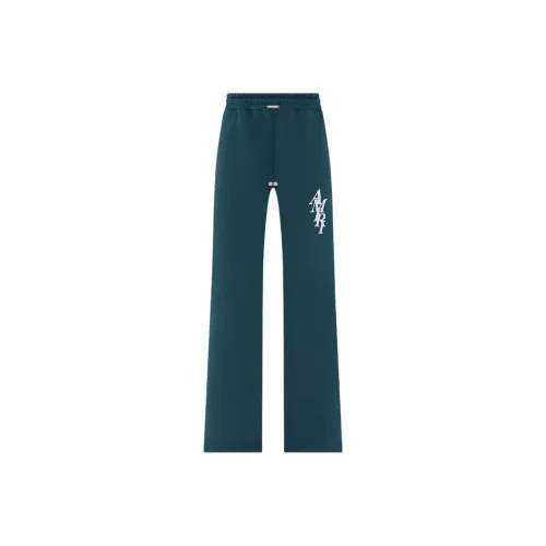 AMIRI Вертикальный STACK AMIRI Baggy Свитшот Повседневные брюки Женские Озерный зеленый