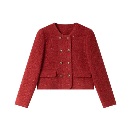 VIMLY Red Women's Short Coat VIMLY Красный Женский Короткий Пальто