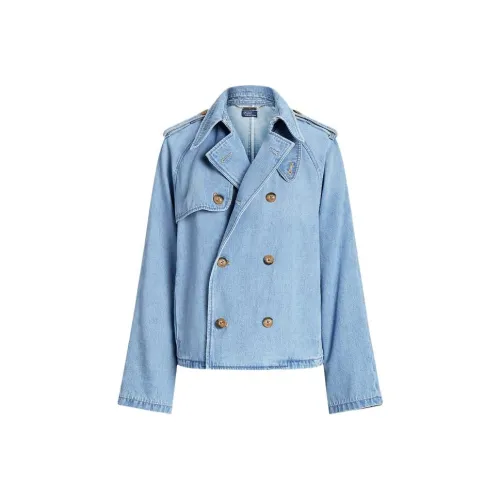 Polo Ralph Lauren SS23 Denim Jacket Women's Navy Blue Поло Ральф Лорен SS23 Деним Куртка Женская Морской Синий