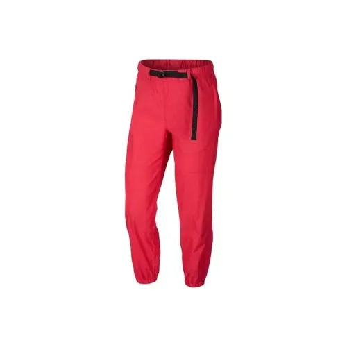 NIKE Red Женские Вязаные Тренировочные Брюки