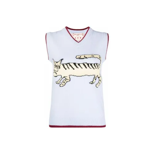 MARNI Светло-синий Женские Жилеты