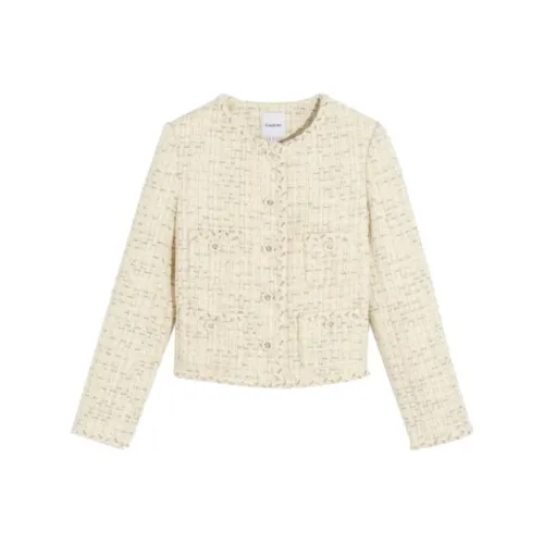 BEBE SS23 Шампанское Женское Короткое Пальто