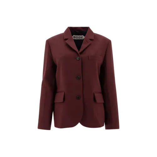Bode Бизнес Костюм Женские Бордо Красный