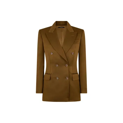 TOM FORD Бизнес-костюм Пальто Женское Оливковое