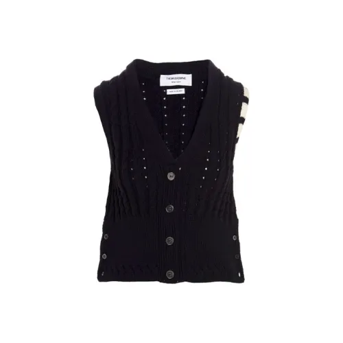 THOM BROWNE Черные Женские Жилеты