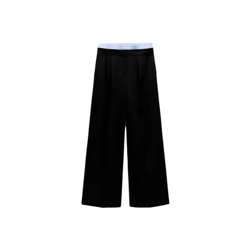 ZARA Черные Женские Повседневные Брюки