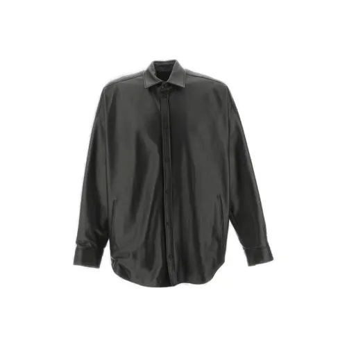 BALENCIAGA Черные Женские Кожаные Куртки