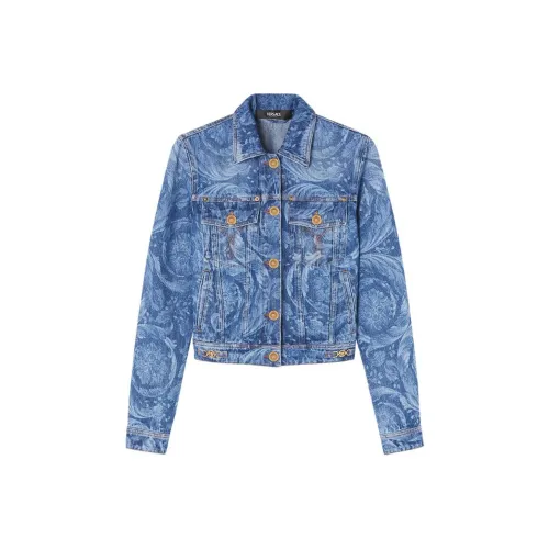 VERSACE SS24 Denim Jacket Women's Indigo