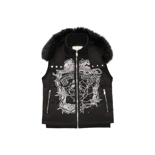 Ed Hardy Черный E1ODW061 Женские Жилеты