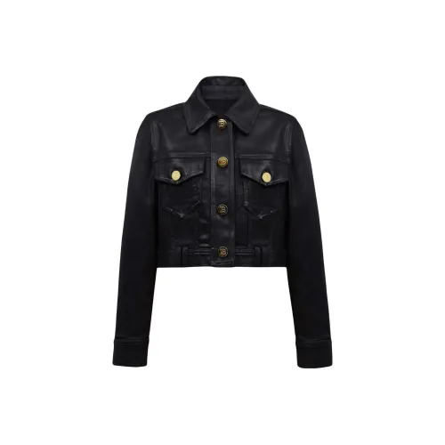 BALMAIN Denim Jacket Women's Black