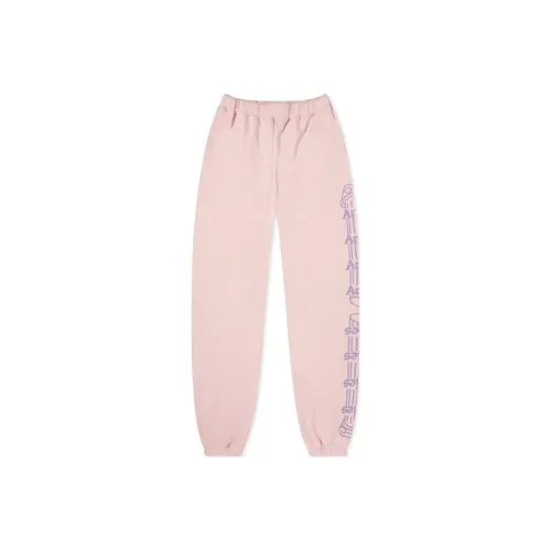Овен Розовые Женские Вязаные Спортивные Брюки