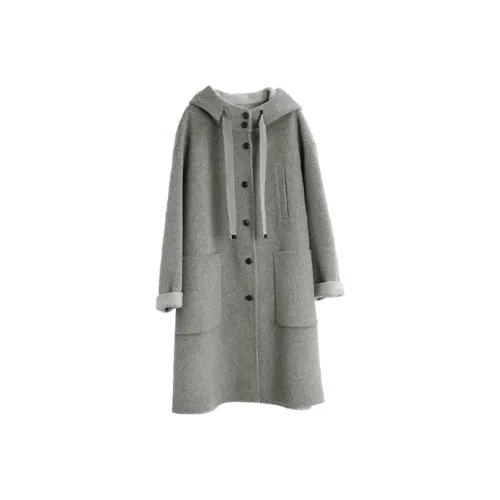 ELLE Двойное Шерстяное Пальто Женское
