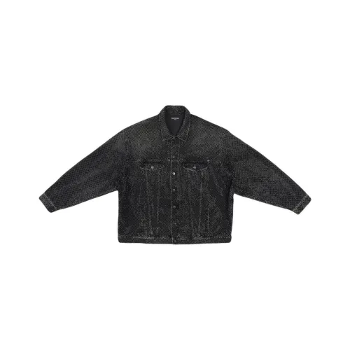 Balenciaga SS22 Denim Jacket Loose Fit Women's Black Баленсиага SS22 Джинсовая куртка свободного кроя женский черный