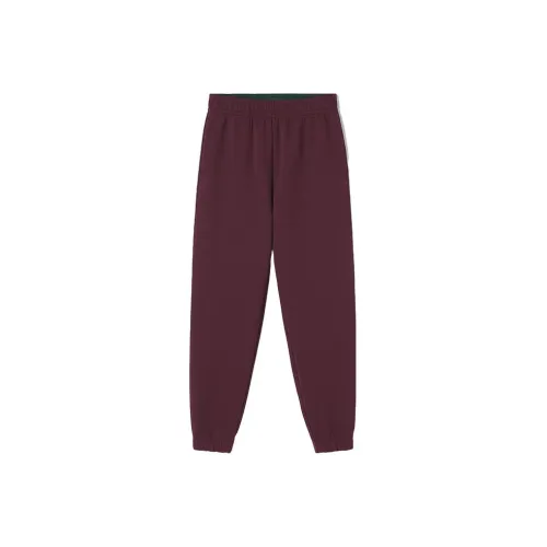 LACOSTE Collaboration Повседневные Брюки Женские Бордовый Красный
