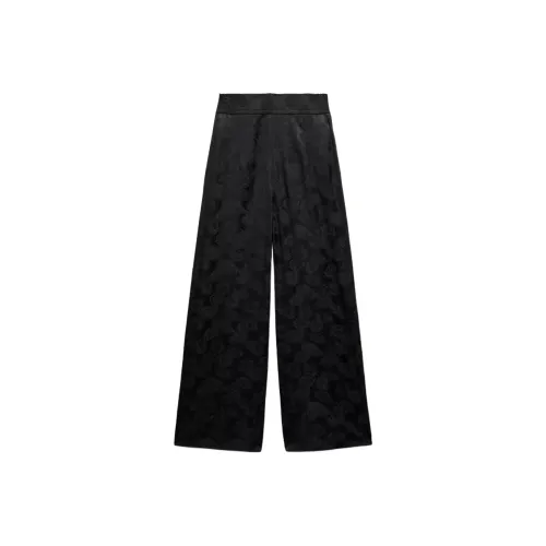 ZARA ZW Series Черные Женские Повседневные Брюки